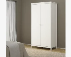 Hot Daells Bolighus Garderobeskab Madrid hvid med 2 låger