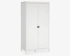 Hot Daells Bolighus Garderobeskab Madrid hvid med 2 låger