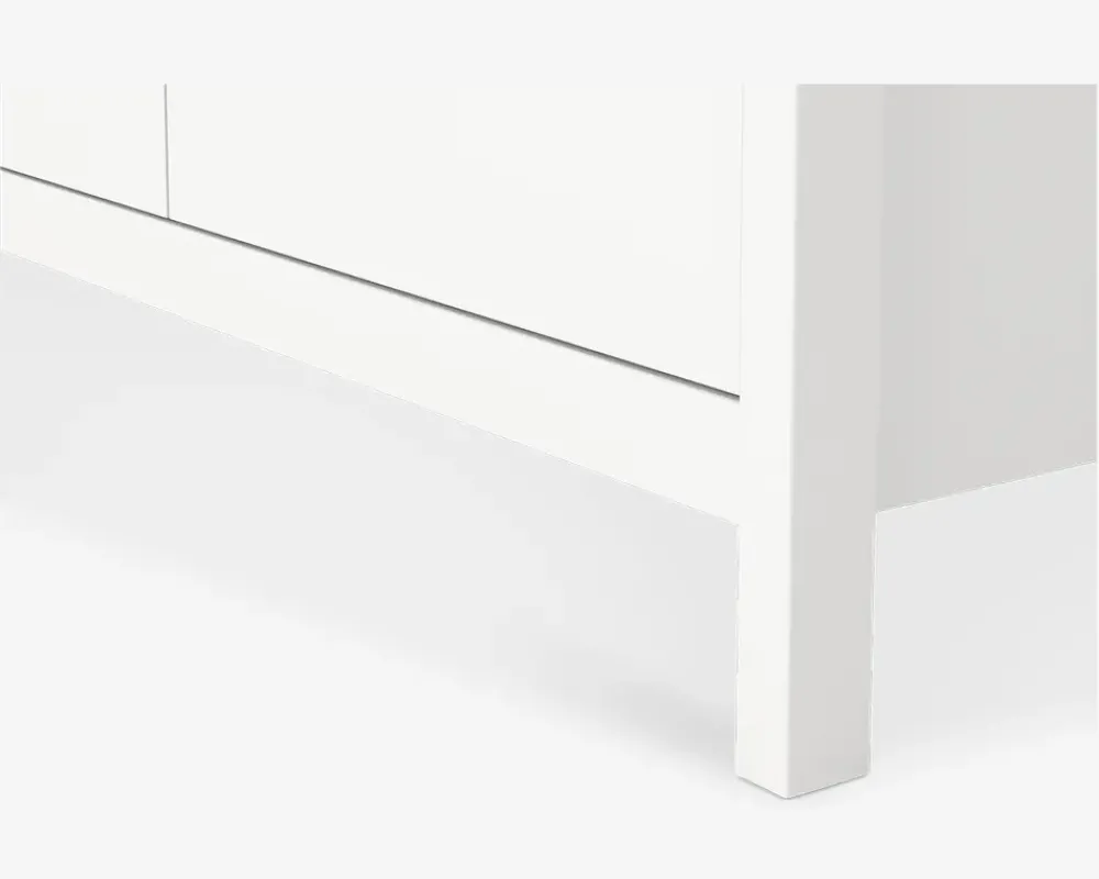 Hot Daells Bolighus Garderobeskab Madrid hvid med 2 låger