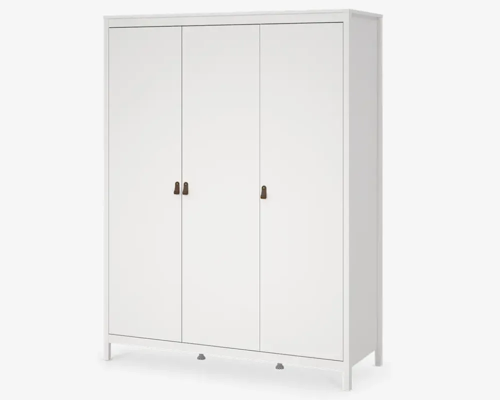 New Daells Bolighus Garderobeskab Madrid hvid med 3 låger