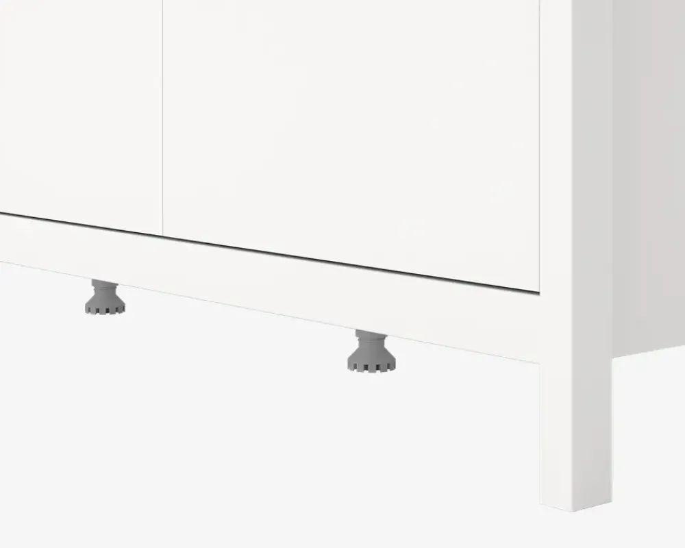 New Daells Bolighus Garderobeskab Madrid hvid med 3 låger