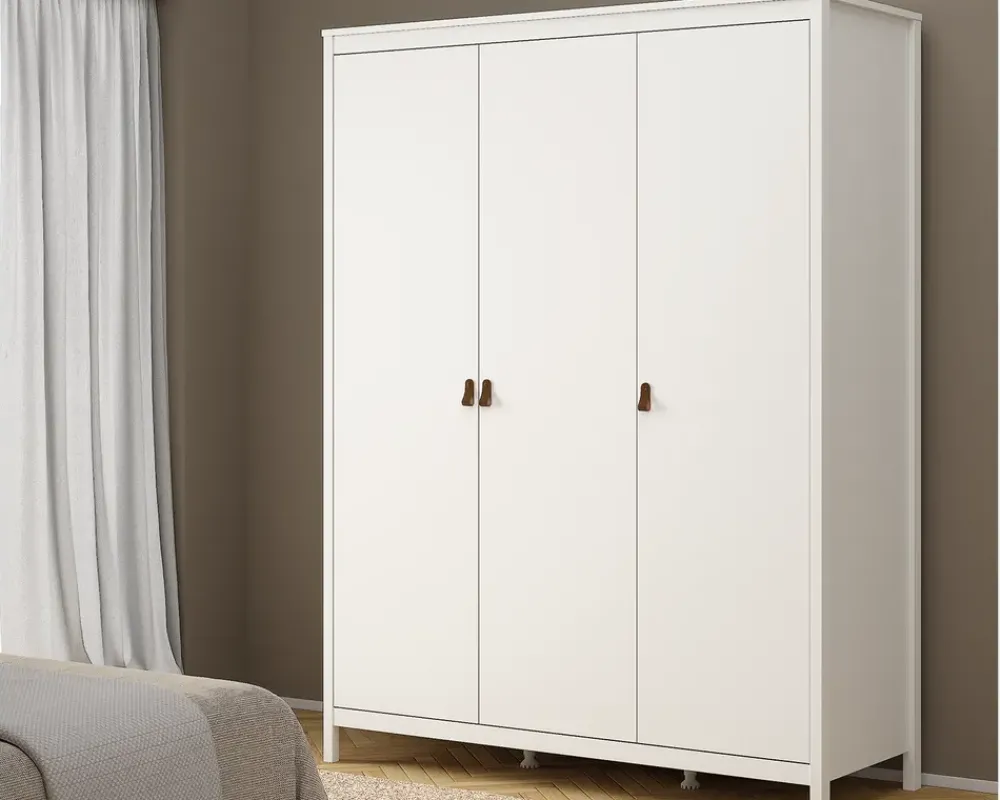 New Daells Bolighus Garderobeskab Madrid hvid med 3 låger