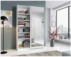 Hot Daells Bolighus Garderobeskab med en spejllåge