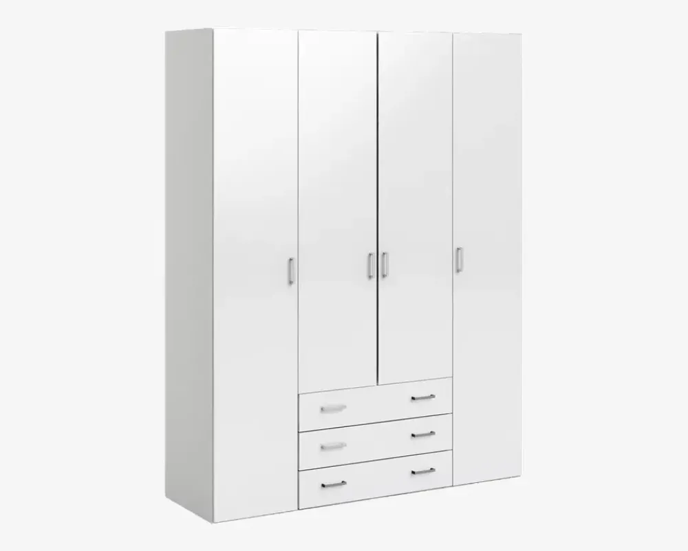 Online Daells Bolighus Garderobeskab Space m. 4 låger og 3 Skuffer