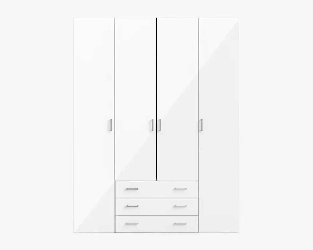 Online Daells Bolighus Garderobeskab Space m. 4 låger og 3 Skuffer