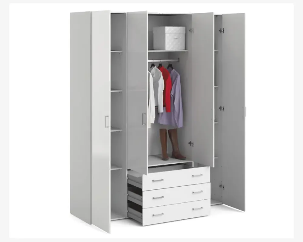 Online Daells Bolighus Garderobeskab Space m. 4 låger og 3 Skuffer