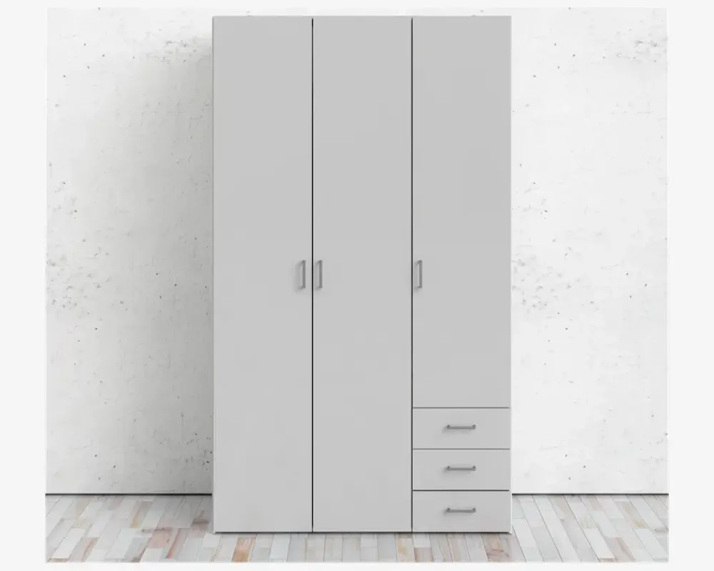 Clearance Daells Bolighus Garderobeskab Space m. 3 Låger og 3 Skuffer