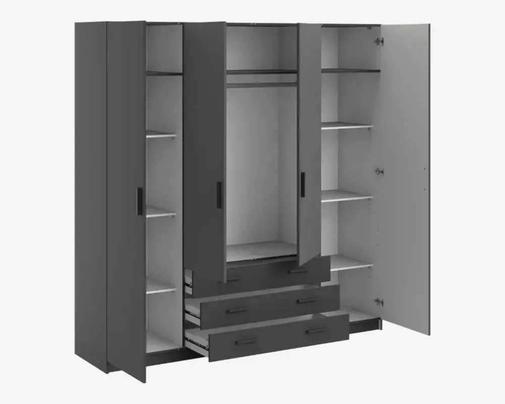 Sale Daells Bolighus Garderobeskab Sprint m. 4 Låger og 3 Skuffer