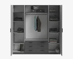 Sale Daells Bolighus Garderobeskab Sprint m. 4 Låger og 3 Skuffer