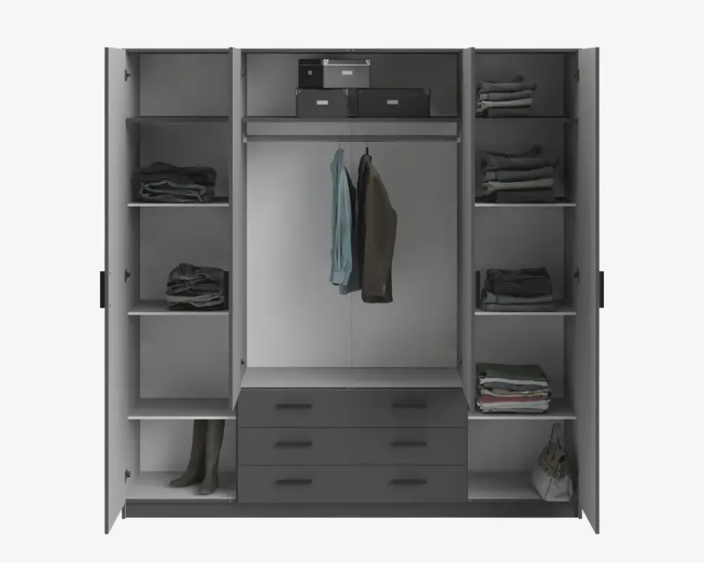 Sale Daells Bolighus Garderobeskab Sprint m. 4 Låger og 3 Skuffer