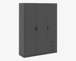 Best Daells Bolighus Garderobeskab Sprint m. 3 Låger og 3 Skuffer