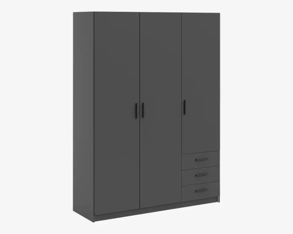 Best Daells Bolighus Garderobeskab Sprint m. 3 Låger og 3 Skuffer