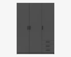 Best Daells Bolighus Garderobeskab Sprint m. 3 Låger og 3 Skuffer