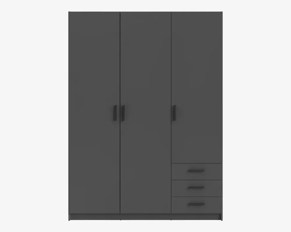 Best Daells Bolighus Garderobeskab Sprint m. 3 Låger og 3 Skuffer