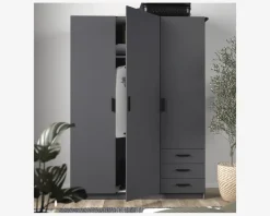 Best Daells Bolighus Garderobeskab Sprint m. 3 Låger og 3 Skuffer