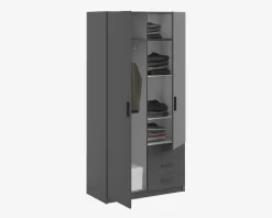 Sale Daells Bolighus Garderobeskab Sprint m. 2 Låger og 3 Skuffer