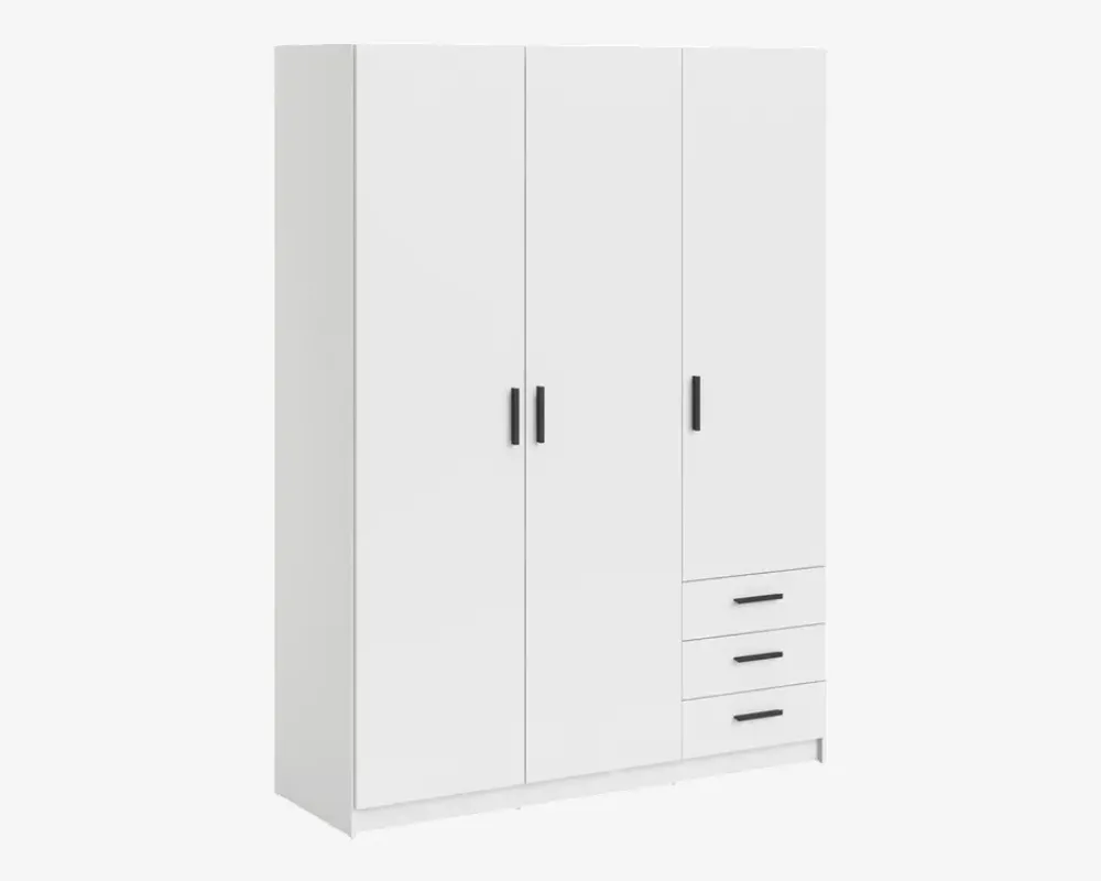 Clearance Daells Bolighus Garderobeskab Sprint m. 3 Låger og 3 Skuffer