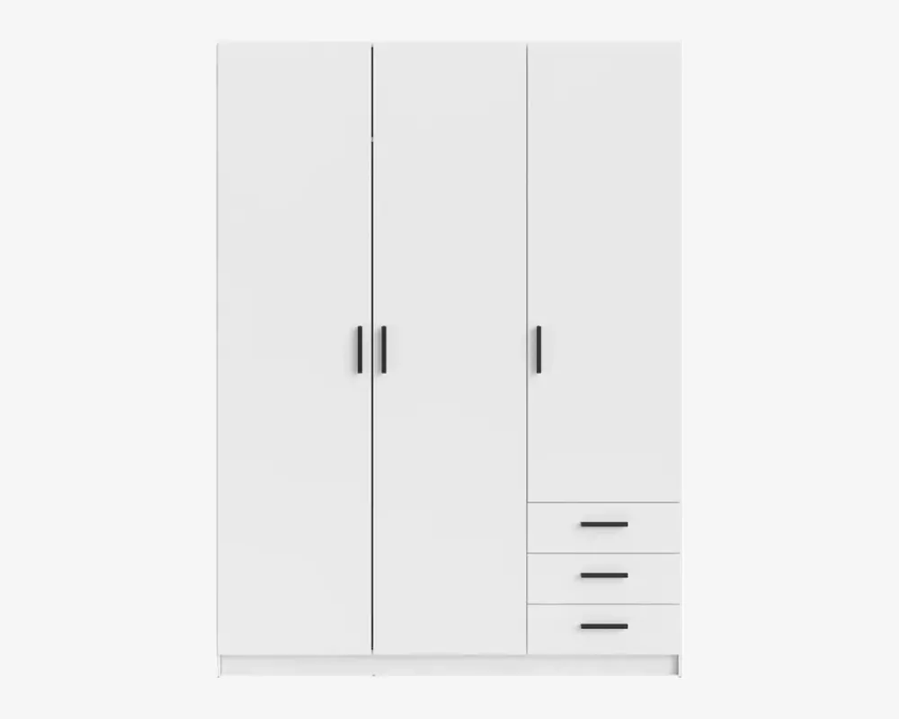 Clearance Daells Bolighus Garderobeskab Sprint m. 3 Låger og 3 Skuffer