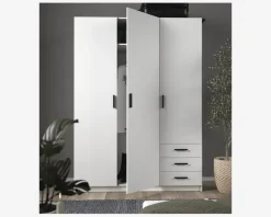 Clearance Daells Bolighus Garderobeskab Sprint m. 3 Låger og 3 Skuffer