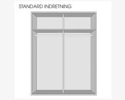 Best Daells Bolighus Garderobeskab Swiss m. 2 skydedøre