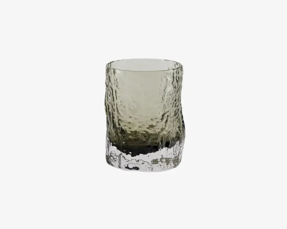 Best Daells Bolighus Glas Organisk Form Grå H.9,5 cm