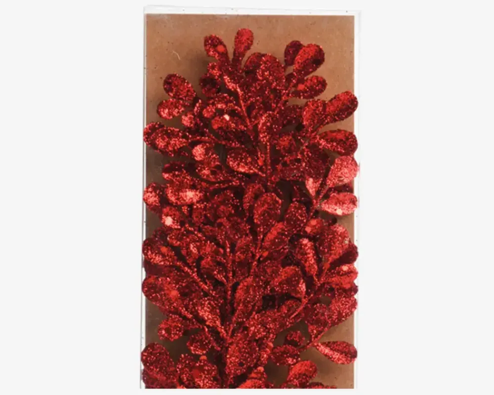 Discount Daells Bolighus Gren Glitter 2stk H.30cm Rød