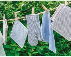 Hot Daells Bolighus Grillhandske blå/hvid 19x31 cm