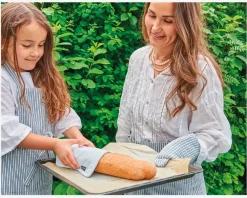 Hot Daells Bolighus Grillhandske blå/hvid 19x31 cm