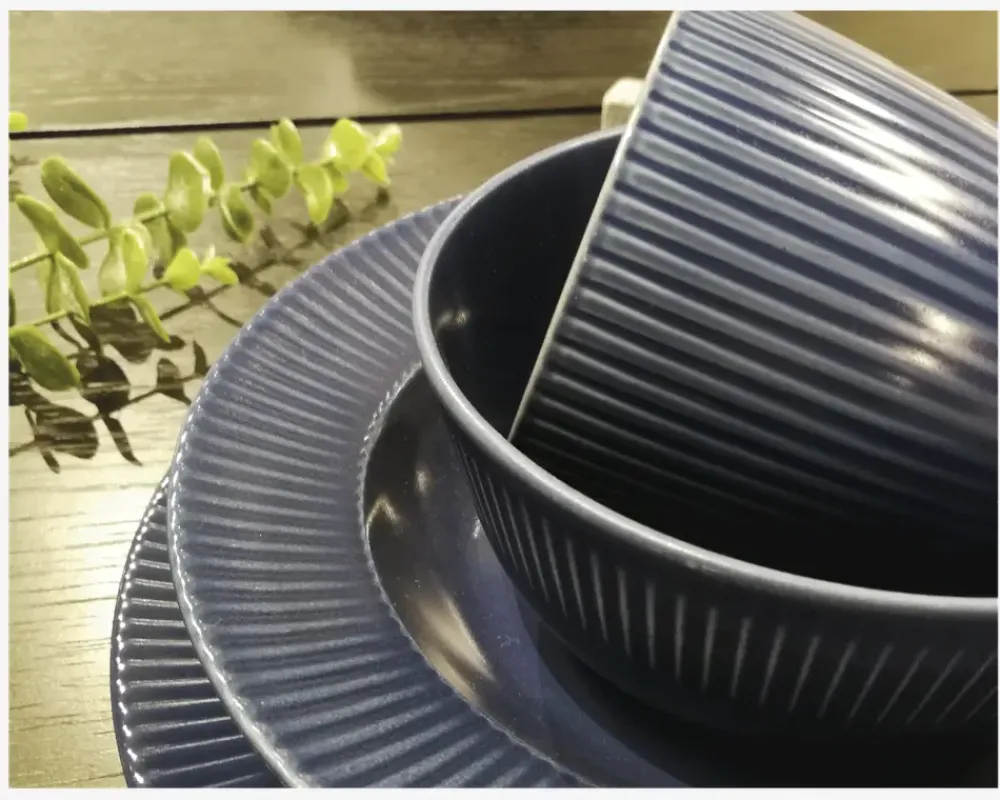 Sale Daells Bolighus Groovy Suppe Tallerken Ø23 cm Blå