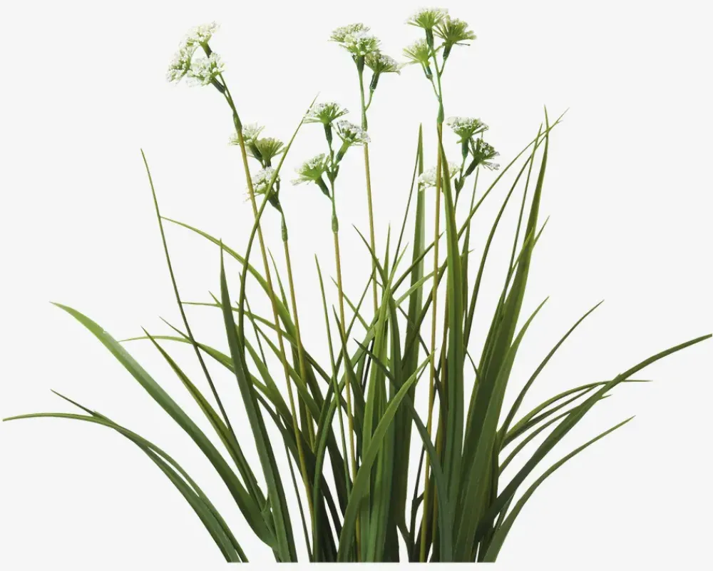 Outlet Daells Bolighus Græs Med Blomster Plastik H.43 cm