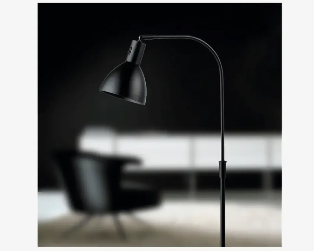 Clearance Daells Bolighus Gulvlampe Angora H.110 cm Sort