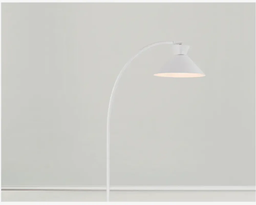 Sale Daells Bolighus Gulvlampe Dial H.150 cm Hvid