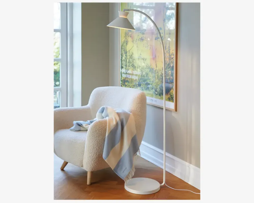 Sale Daells Bolighus Gulvlampe Dial H.150 cm Hvid