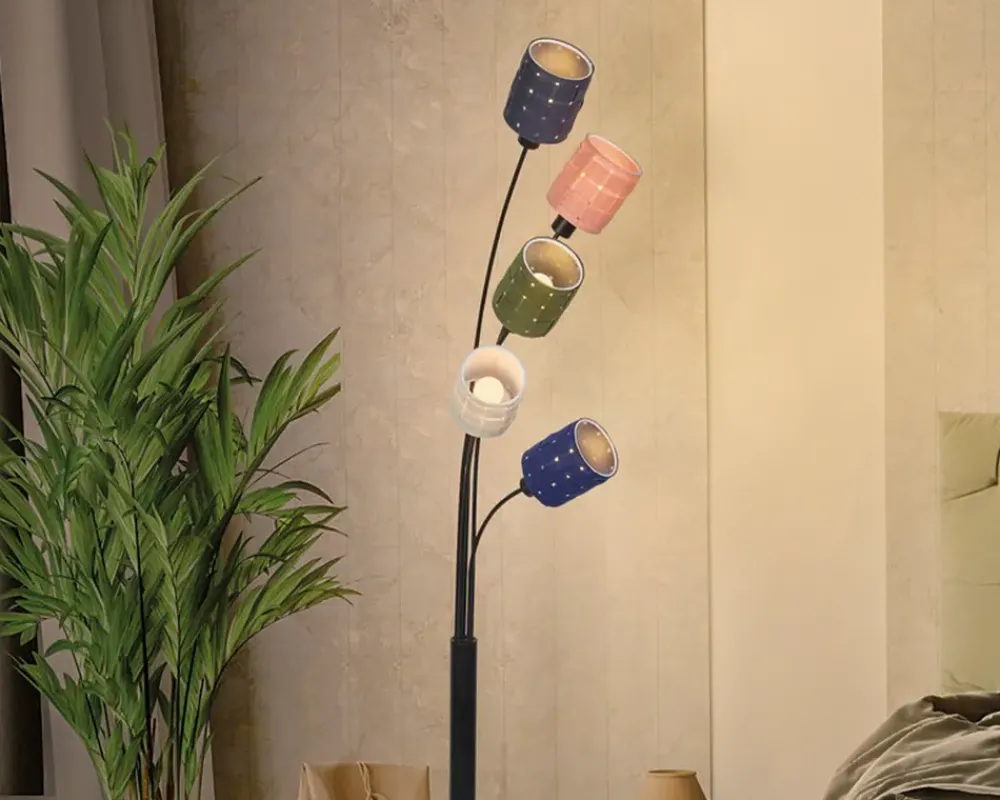 New Daells Bolighus Gulvlampe filt vævet H.173 cm