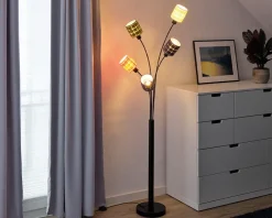 New Daells Bolighus Gulvlampe filt vævet H.173 cm