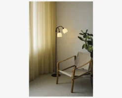 Best Daells Bolighus Gulvlampe Glow m. 2 arme sort H.130 cm