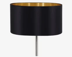 Best Daells Bolighus Gulvlampe Maserlo H.151 cm Sort, Guld, Krom