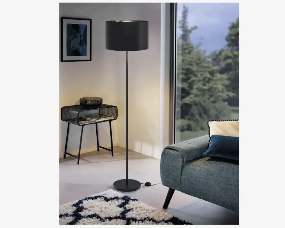 Daells Bolighus Gulvlampe Maserlo H.151,5 cm Sort