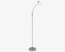 Clearance Daells Bolighus Gulvlampe Philo børstet H.140 cm Krom
