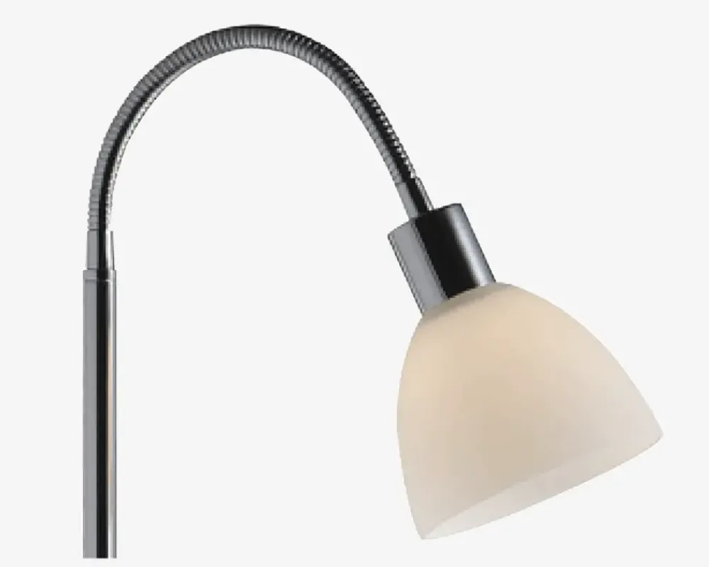 Online Daells Bolighus Gulvlampe Ray H.155 cm Krom, Hvid