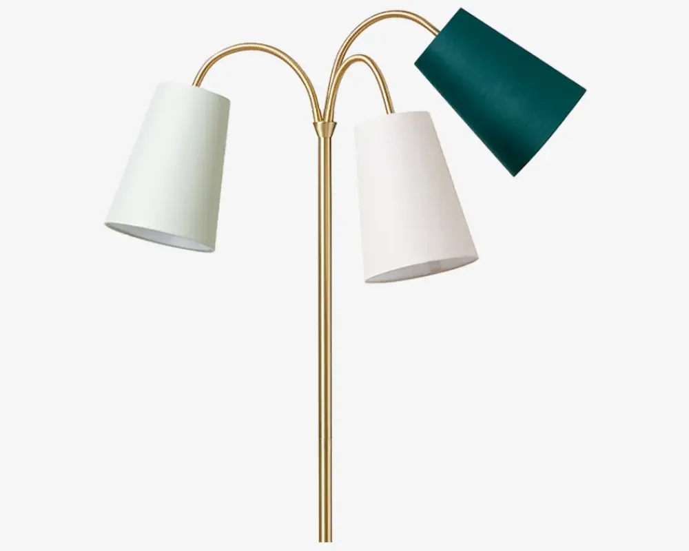 Discount Daells Bolighus Gulvlampe Salsa Guld H.140 cm