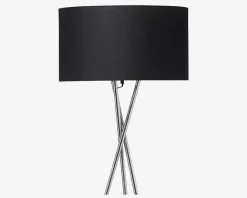 Sale Daells Bolighus Gulvlampe Uptown Krom/Sort H.157 cm Sort, Krom