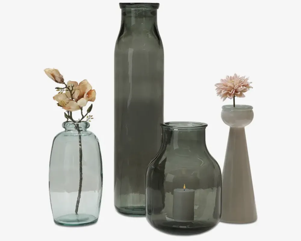 Outlet Daells Bolighus Gulvvase grå H. 76 cm