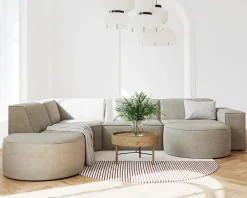 Clearance Daells Bolighus Halvrund Puf Quadrato