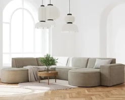 Clearance Daells Bolighus Halvrund Puf Quadrato