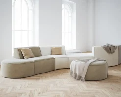 Clearance Daells Bolighus Halvrund Puf Quadrato