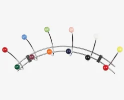 Sale Daells Bolighus Harlekin Knagerække 6 Krom Multi, Krom