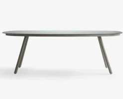 Daells Bolighus Havebord med mælkehvid glasplade