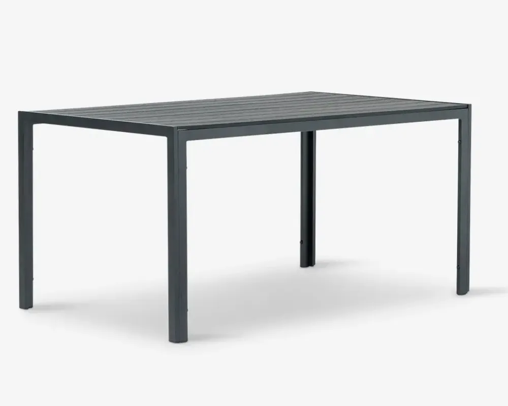 Outlet Daells Bolighus Havebord sort nonwood 90x150 cm