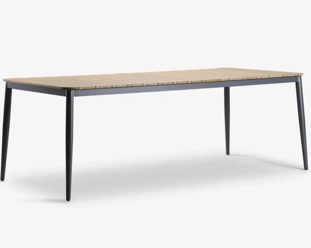 Outlet Daells Bolighus Havebord teak/aluminium 100x210 cm